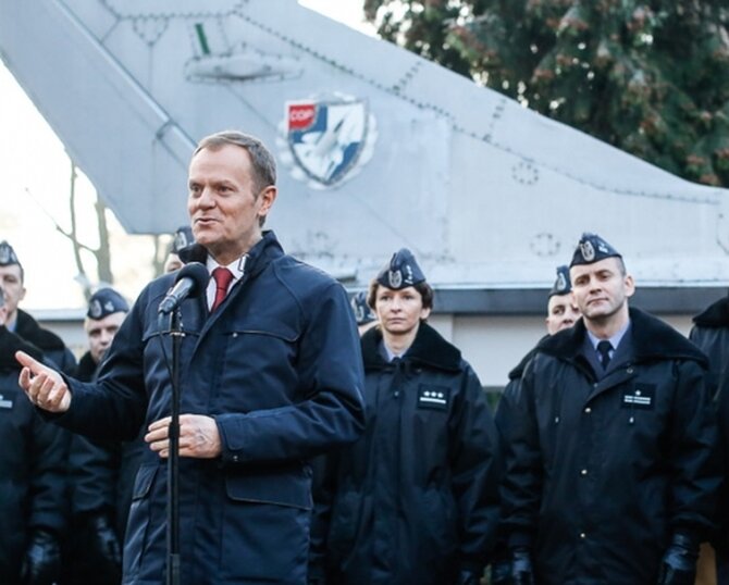 Donald Tusk w Pyrach (fot.KPRM)