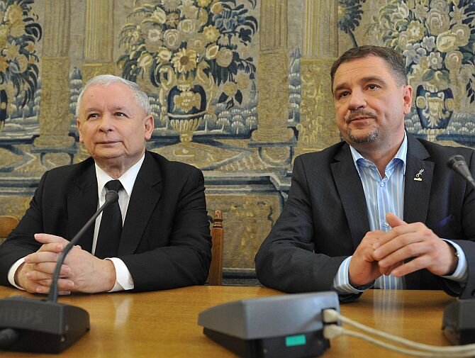 JarosĹaw KaczyĹski i Piotr Duda (fot. Jacek Herok / Newspix.pl)