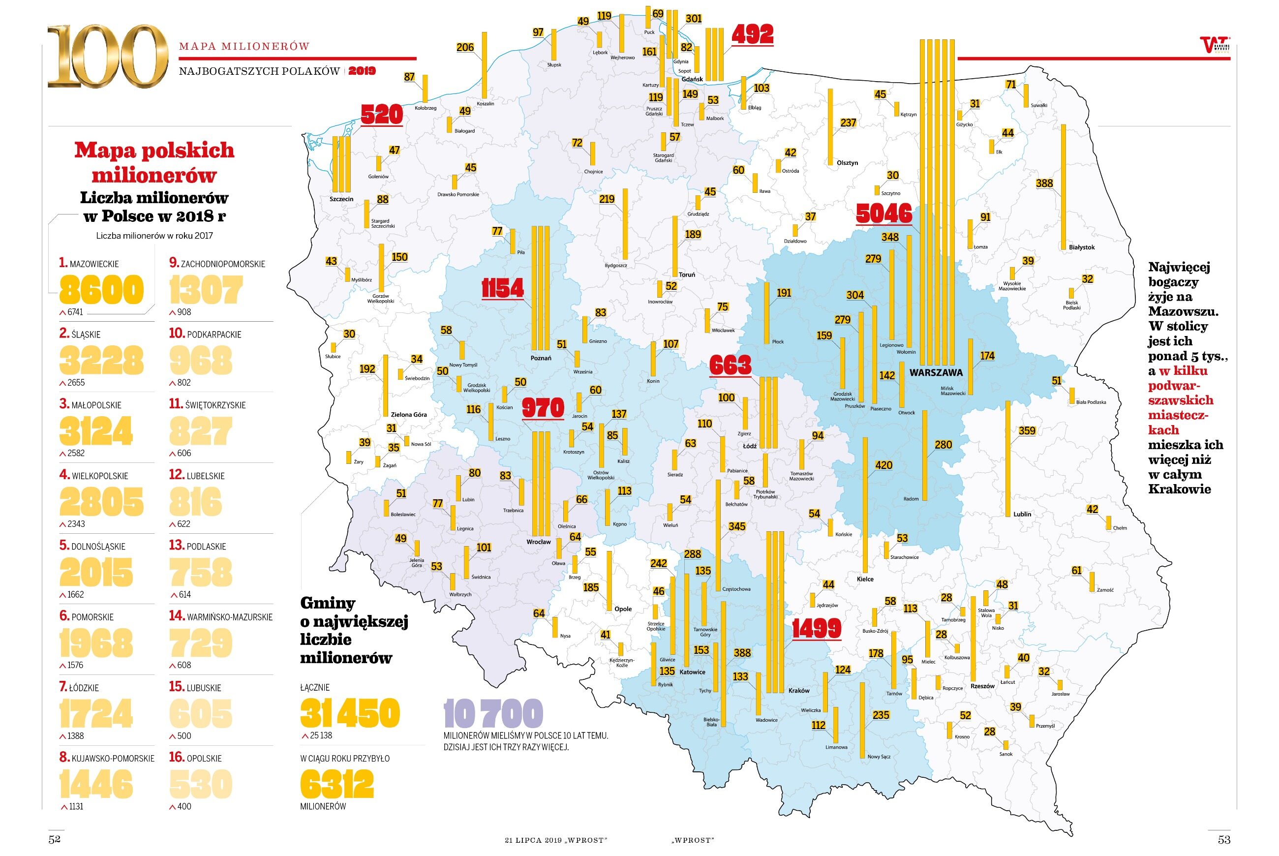 mapa milionerow Mapa milionerów. Zobacz, gdzie jest najwięcej bogatych ludzi